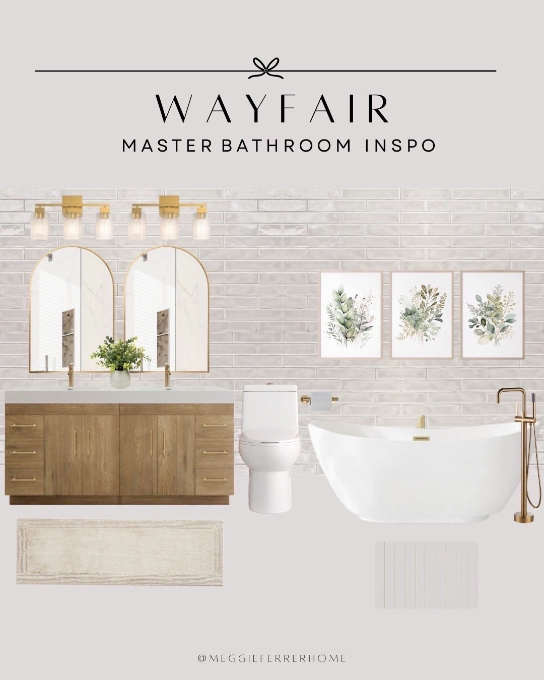 Neutral luxury vibes ✨ Warm wood, soft gold accents, and calming greens — the perfect master bath mood. 🛁 #WayfairFinds #BathroomInspo #NeutralHomeDecor


#LTKHome #LTKSaleAlert