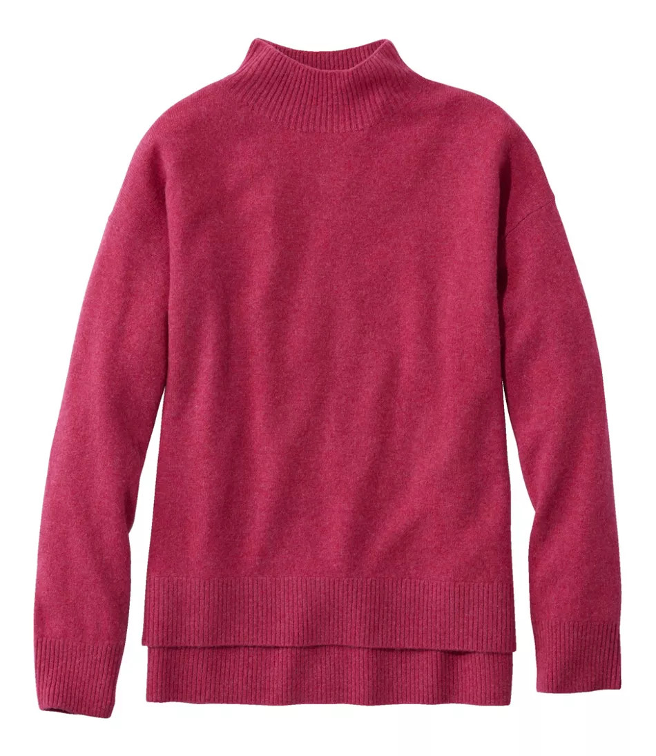 Women's Classic Cashmere Sweater, Relaxed Mockneck | L.L. Bean
