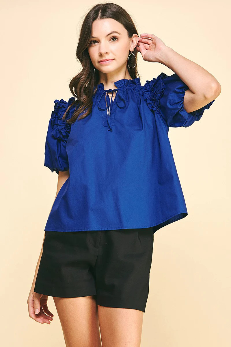 Freya Top- Cobalt | Shop BIRDIE