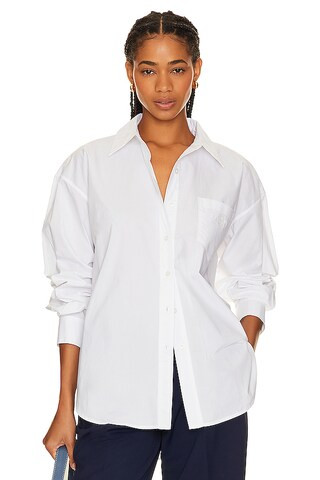 Beverly Hills x REVOLVE Oversized Shirt in White from Revolve.com | Revolve Clothing (Global)