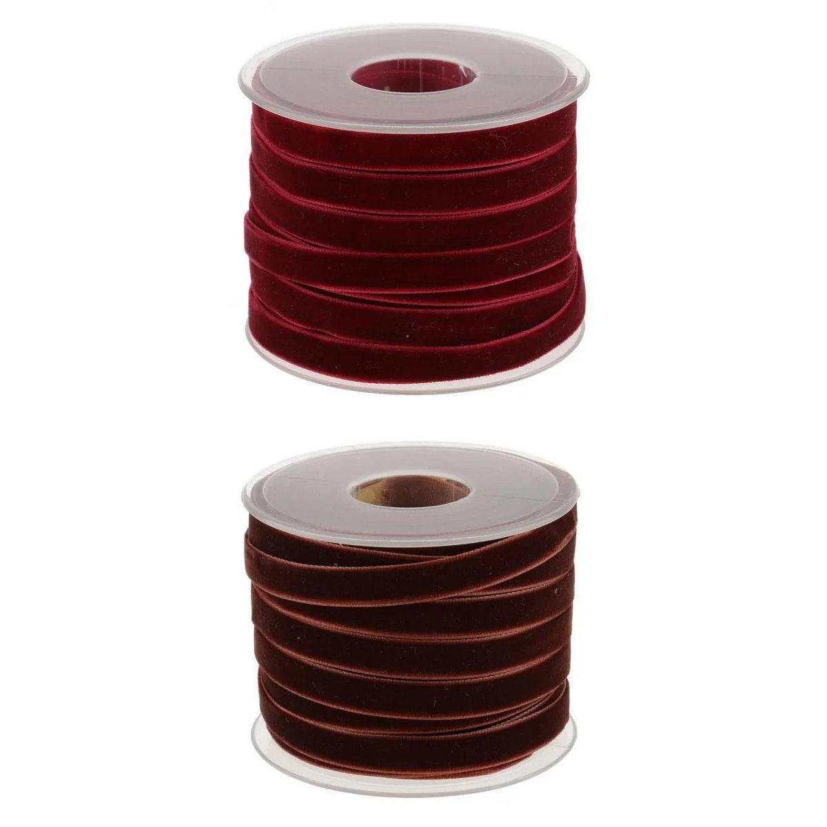 Serenable 40 Yard 10mm Wide Velvet Ribbon Roll for Crafts red Brown | Walmart (US)