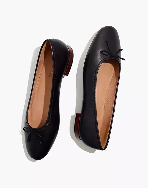 The Adelle Ballet Flat in Leather | Madewell