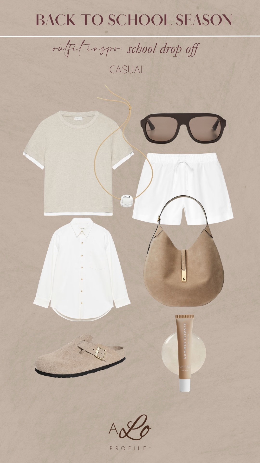 Back to School: School Drop Off Outfit Inspo // back to school, errands outfit, casual outfit, mom outfit, school drop off outfit, school drop off outfit ideas, casual mom outfit, casual errands outfit