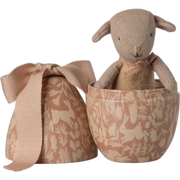 Easter egg with micro lamb, Small - Powder | Maisonette