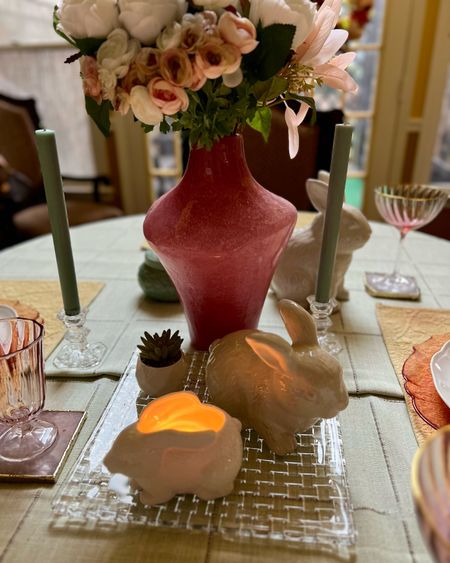 Easter Table Decor Target Bunny Candle, Ceramic bunny 20 to 40 % off sale Easter decor 

#LTKsalealert #LTKSeasonal #LTKhome