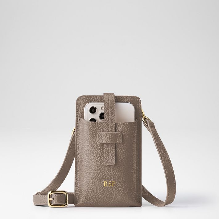 Leather Phone Crossbody | Mark and Graham
