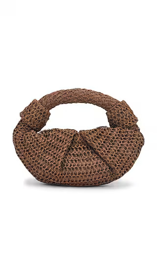 Raffia Lopsy Bag in Chocolate | Revolve Clothing (Global)