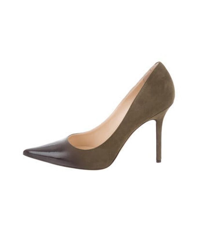 Jimmy Choo Abel Pointed-Toe Pumps w/ Tags Olive Jimmy Choo Abel Pointed-Toe Pumps w/ Tags | The RealReal