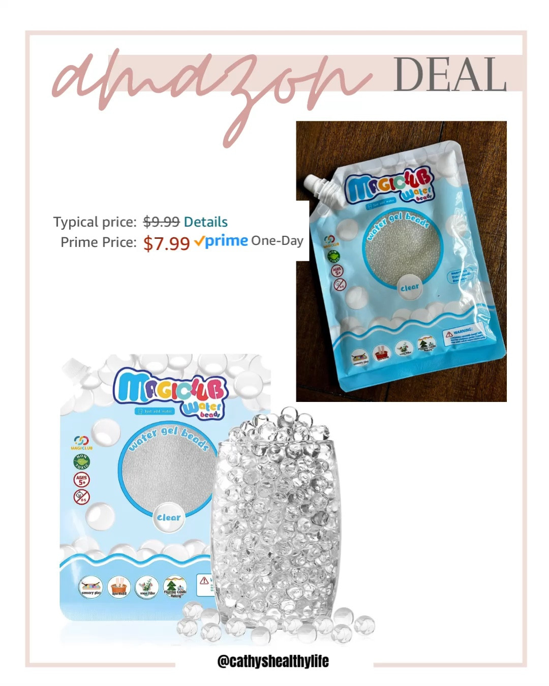 Amazon is a steal and awesome deal for Water Gel Beads! 

Hobby Lobby has a tiny bag for $3. Amazon has this huge bag for $8!

Vase fillers and sensory play. I’ll be using them for floating candle holders. 

#holidaydecor #wedding #decor #amazonsteal #amazonfind #diy #craft

#LTKhome #LTKHoliday #LTKfindsunder50