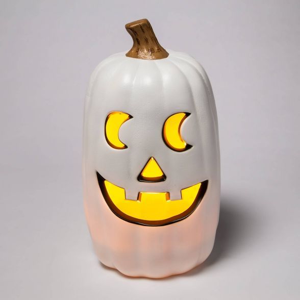 16" Light Up White Halloween Jack-O'-Lantern - Hyde & EEK! Boutique™ | Target