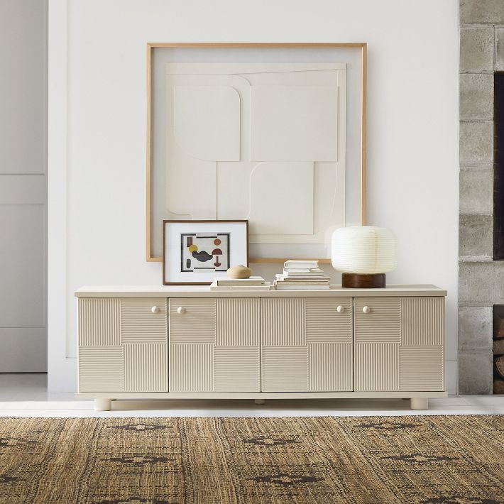 Hazel Pencil Reed Media Console (68") | West Elm (US)