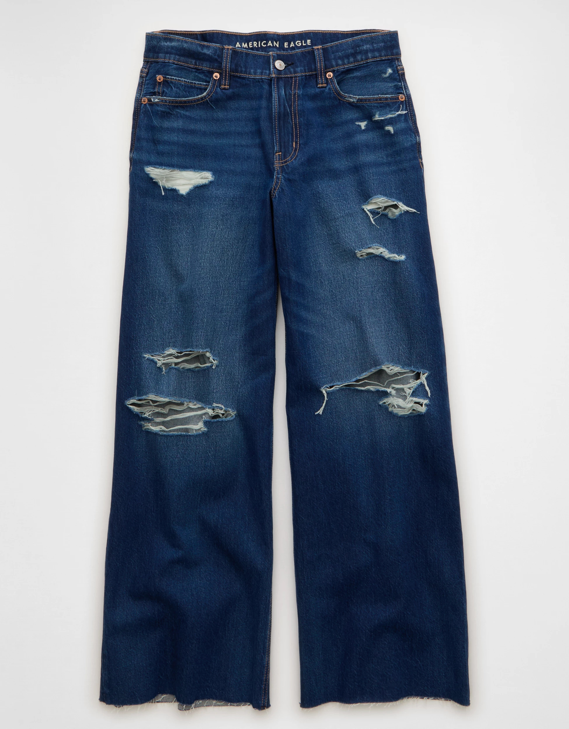 AE Low-Rise Baggy Ultra-Wide Leg Jean | American Eagle Outfitters (US & CA)