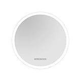 Fab Glass and Mirror HC39RD Round LED Bathroom and Vanity Mirror with Anti Fog, Adjustable Light Col | Amazon (US)