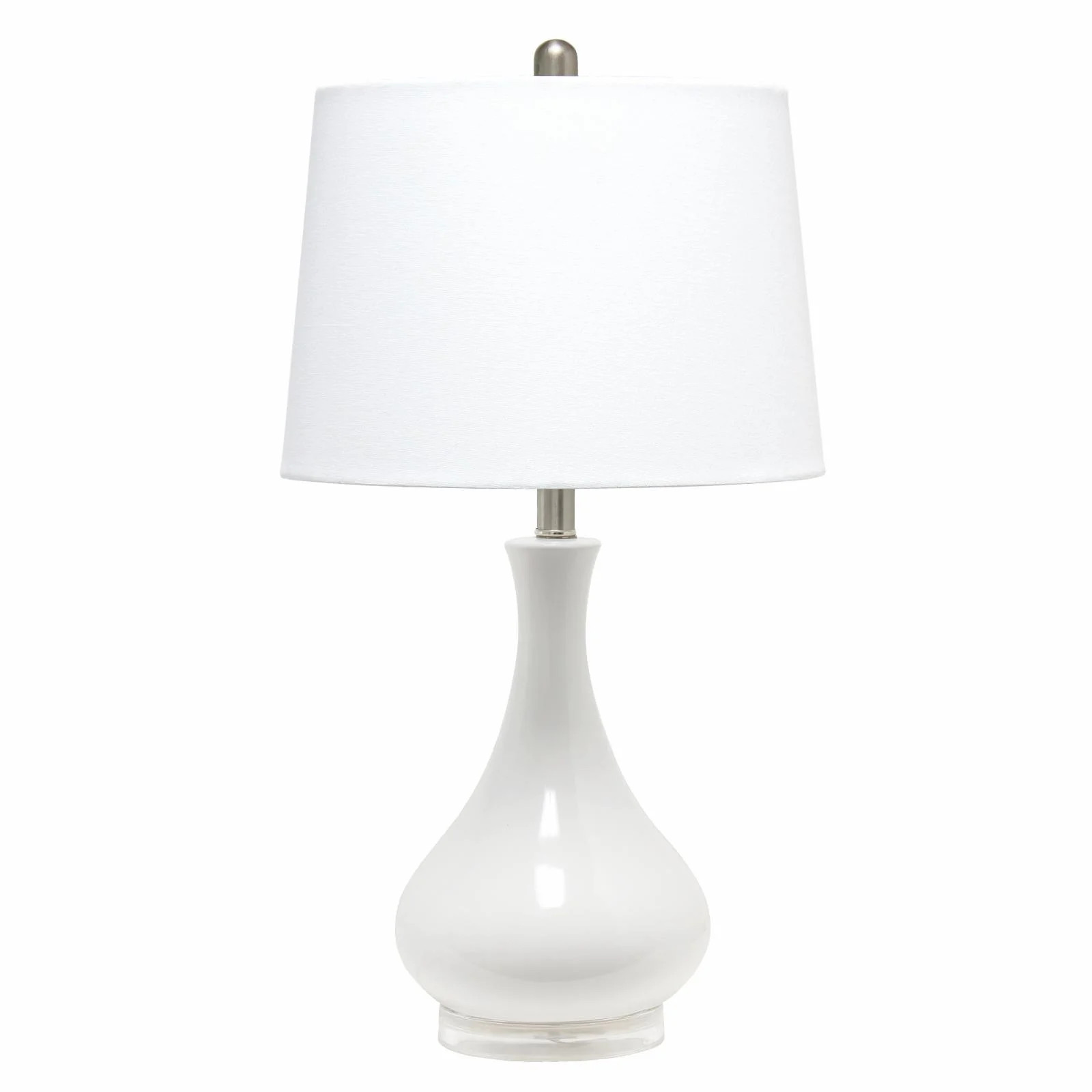 Lalia Home Droplet Table Lamp with Fabric Shade -  White | Walmart (US)