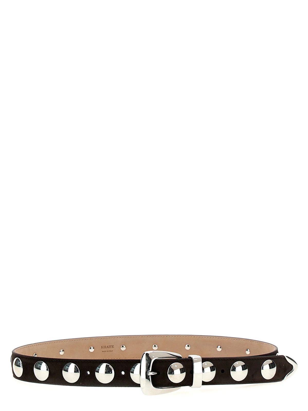 Khaite Benny Stud Embellished Buckle Belt | Cettire Global