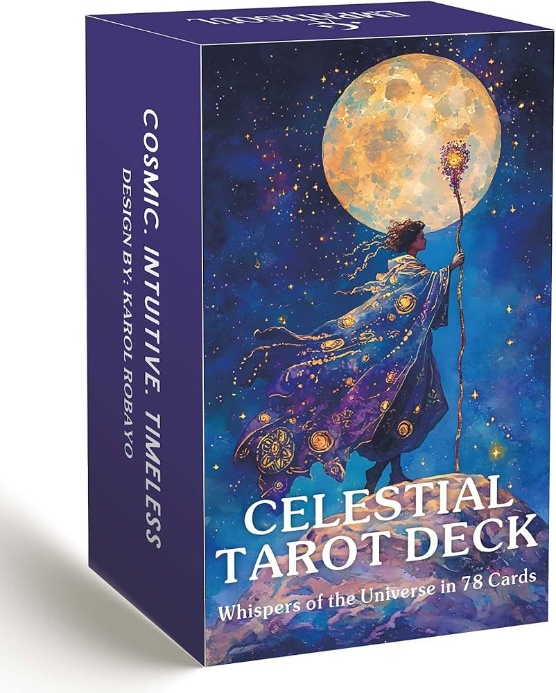 Celestial Tarot Deck Unique, 78 Cosmic Tarot Cards with with Guidebook, Modern Witch Tarot for Be... | Amazon (US)