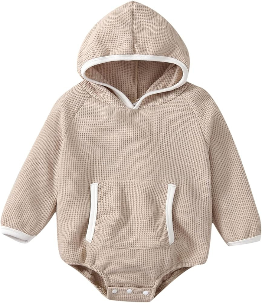 Baby Girl Boy Crewneck Sweatshirt Oversized Sweater Romper Long Sleeve Pullover Top Cute Fall Win... | Amazon (US)