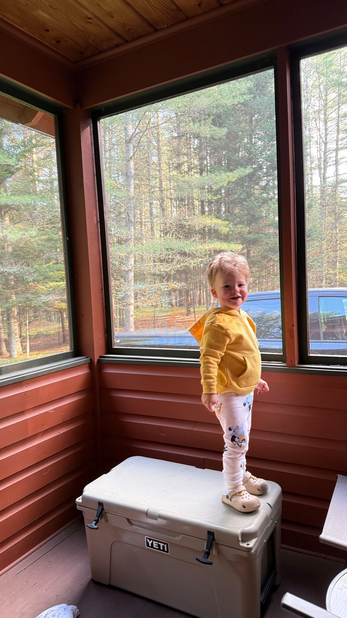 Toddler cabin life! We love our pjs & hoodies in the morning!

#LTKKids #LTKBaby
