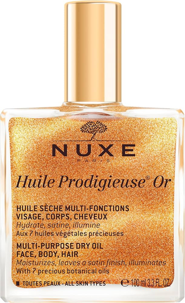 NUXE Huile Prodigieuse Shimmer Multi-Purpose Dry Oil - Luxurious Radiant Glow and Hydration for F... | Amazon (US)