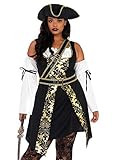 Leg Avenue Women's Black Sea Sexy Buccaneer Pirate Costume | Amazon (US)