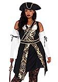 Leg Avenue Women's Black Sea Sexy Buccaneer Pirate Costume | Amazon (US)