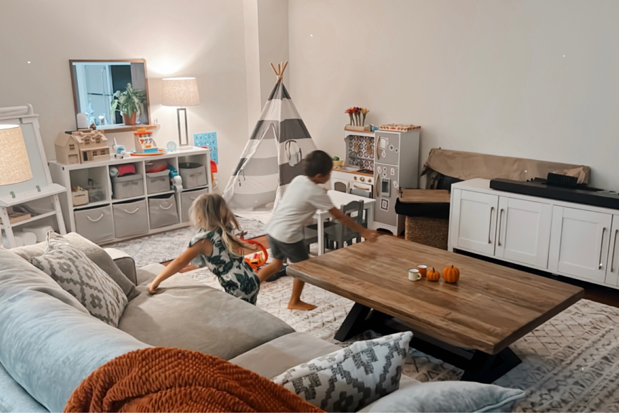 Finally getting the living room together after our move to Japan! Feels so good to make this place feel like home ❤️ The kids have their whole play area again and they are so excited! 

#LTKkids #LTKhome #LTKfamily