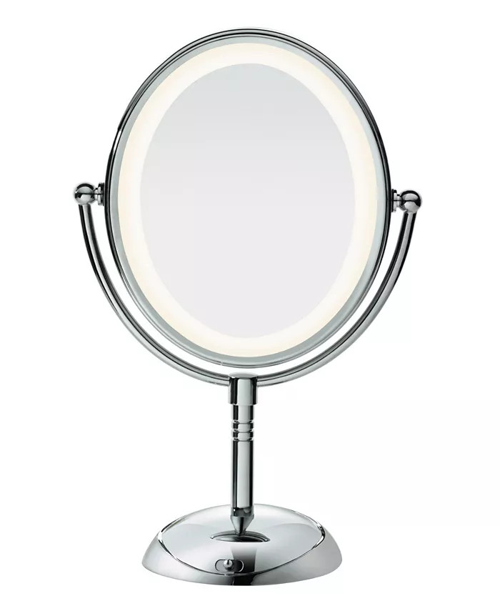 Conair Oval LED Lifetime Lighting Double-Sided Mirror & Reviews - Bathroom Accessories - Bed & Ba... | Macys (US)