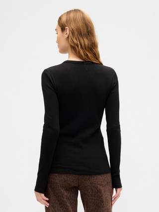 Ribbed Crewneck T-Shirt | Gap Factory