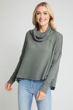 Free People Cozy Time Funnel Neck Top | Social Threads