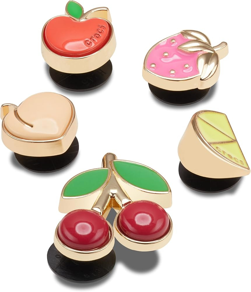 Crocs Jibbitz Shoe Charms, Elevated Fruits, 5 Pack | Amazon (US)