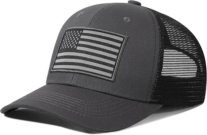 SIBOSHA American Flag Trucker Hat - Baseball Cap for Men & Women, Breathable Mesh, Adjustable Sna... | Amazon (US)