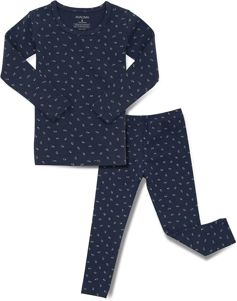 AVAUMA Baby Boys Girls Pajama Set 6M-7T Kids Cute Toddler Snug fit Pattern Design Pjs Cotton Slee... | Amazon (US)