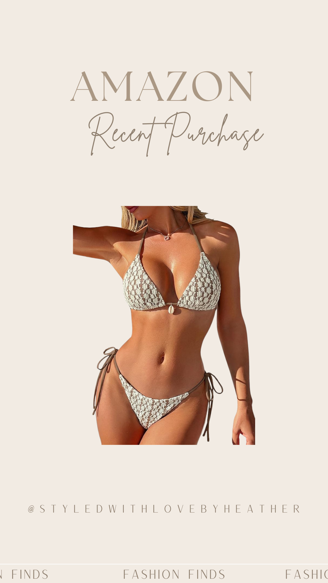 A classic triangle bikini you’ll always reach for 🤎 The halter top, adjustable string ties, and cheeky fit make it super flattering for beach days and poolside lounging.

Such a chic neutral swim staple for summer and vacation. Shop it now!

 

 #LTKootd #LTKPetite #LTKSwim