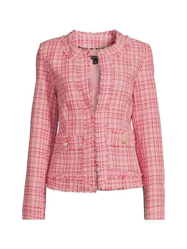 Tweed Checked Jacket | Saks Fifth Avenue OFF 5TH