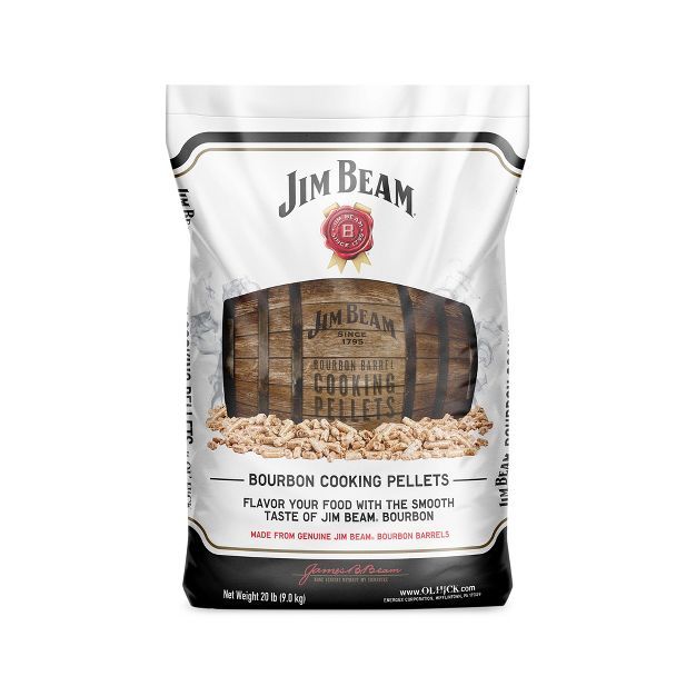 Jim Beam Bourbon Barrel Barbecue Smoker Oak Cooking Pellets for Grilling, Smoking, or Braising, 2... | Target