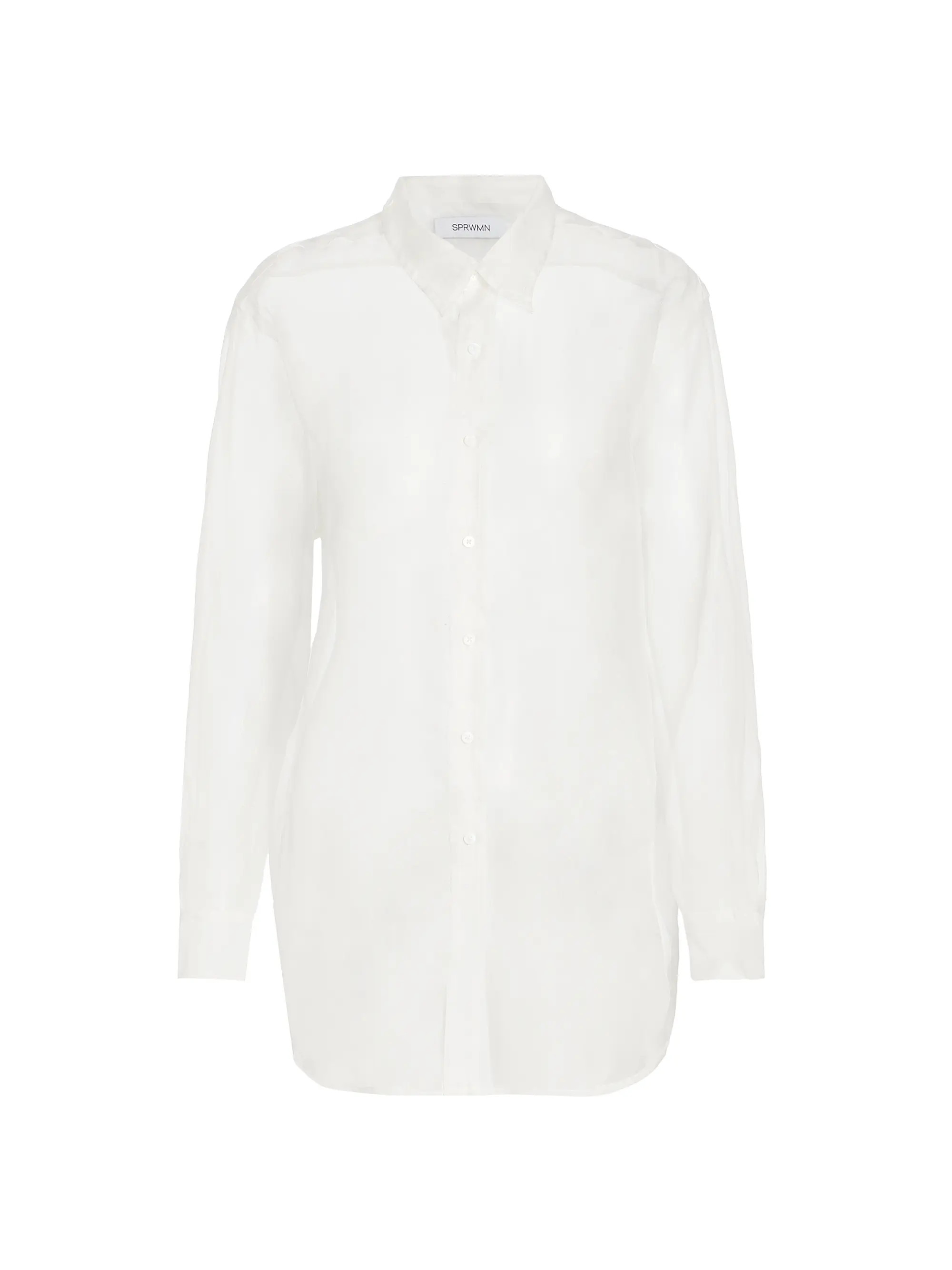 Oversized Sheer Button-Front Shirt | Saks Fifth Avenue