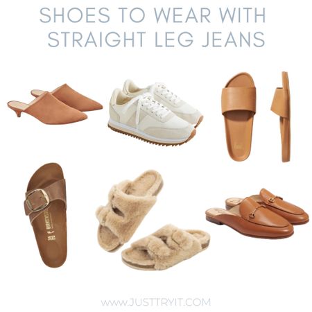 Six pairs of shoes to wear with straight leg jeans! Bottom line- we like straight leg jeans with low top shoes. Here are our top choices! All shoes are true to size. 

#LTKshoecrush #LTKunder100