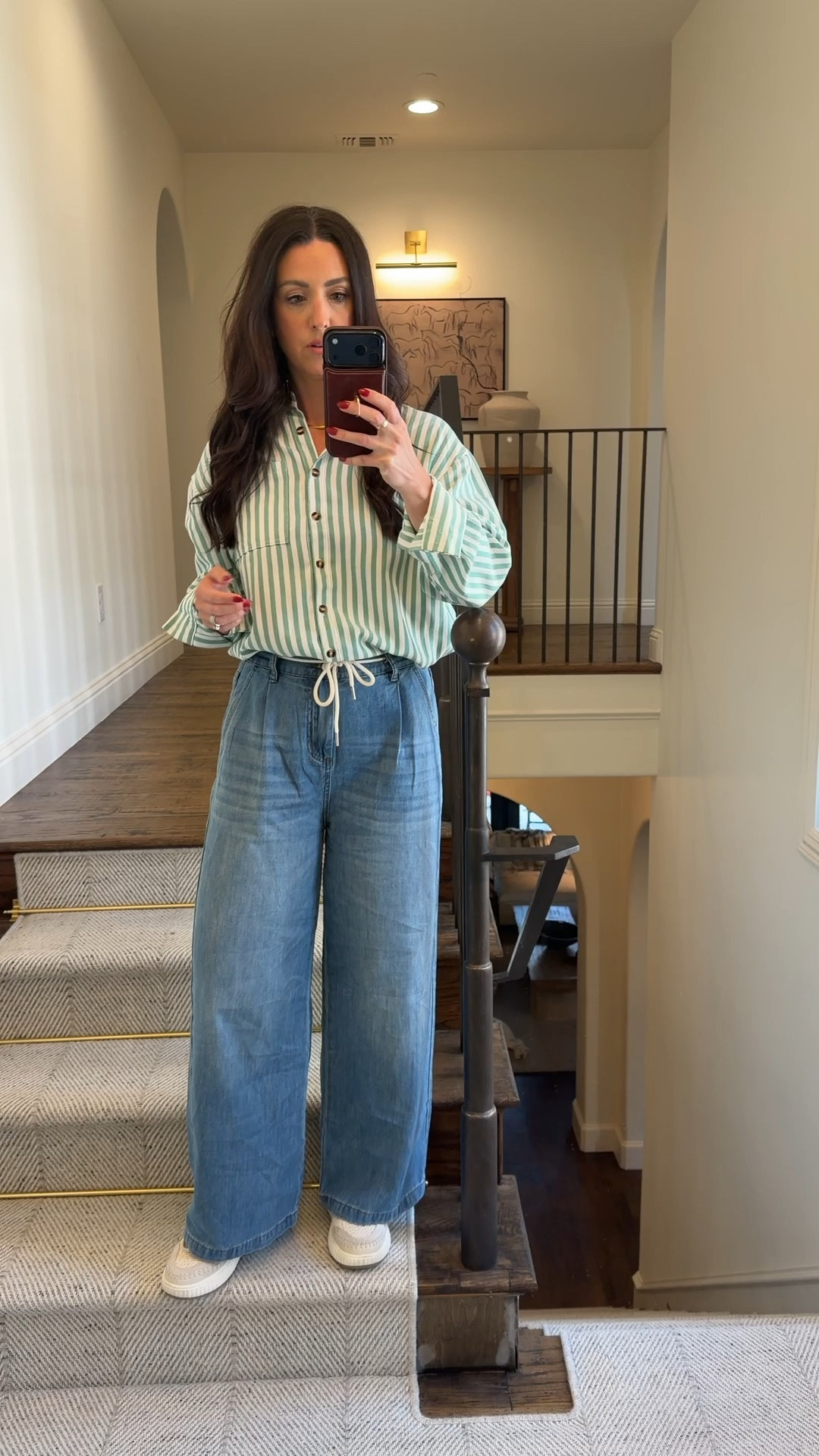 Cutest Amazon jeans! Love these wide leg summer style denim with drawstring. The denim is soft. I’m wearing a small and they have some room. On sale for Amazon Spring Deals!

#LTKootd #LTKOver40 #LTKSeasonal