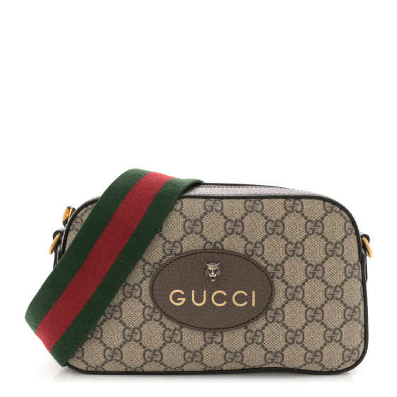 GG Supreme Monogram Web Neo Vintage Shoulder Bag Beige New Acero Crop | FASHIONPHILE (US)