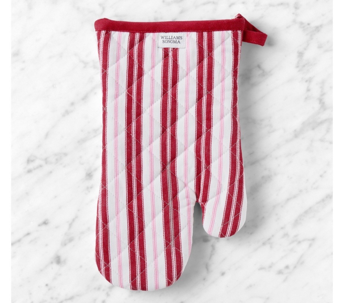 Williams Sonoma Heritage Stripe Oven Mitt in Pink & Red 

#LTKWilliamsSonoma #LTKCook

#LTKValentine #LTKfoodie #LTKSeasonal