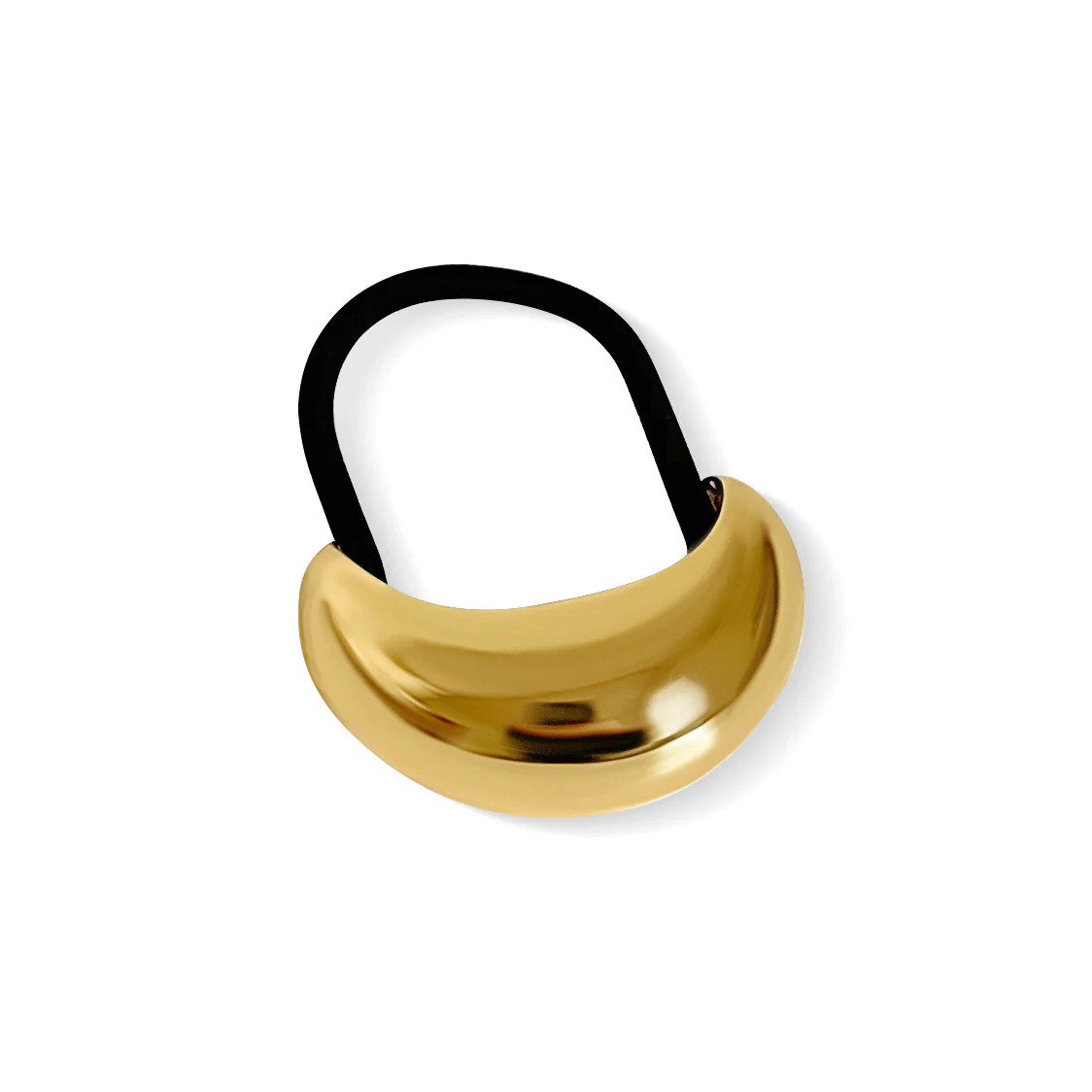 Dome Gold Metal Hair Tie | Anisa Sojka