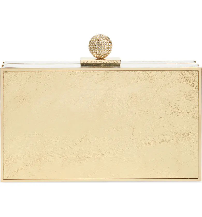 Clara Leather Box Clutch | Nordstrom