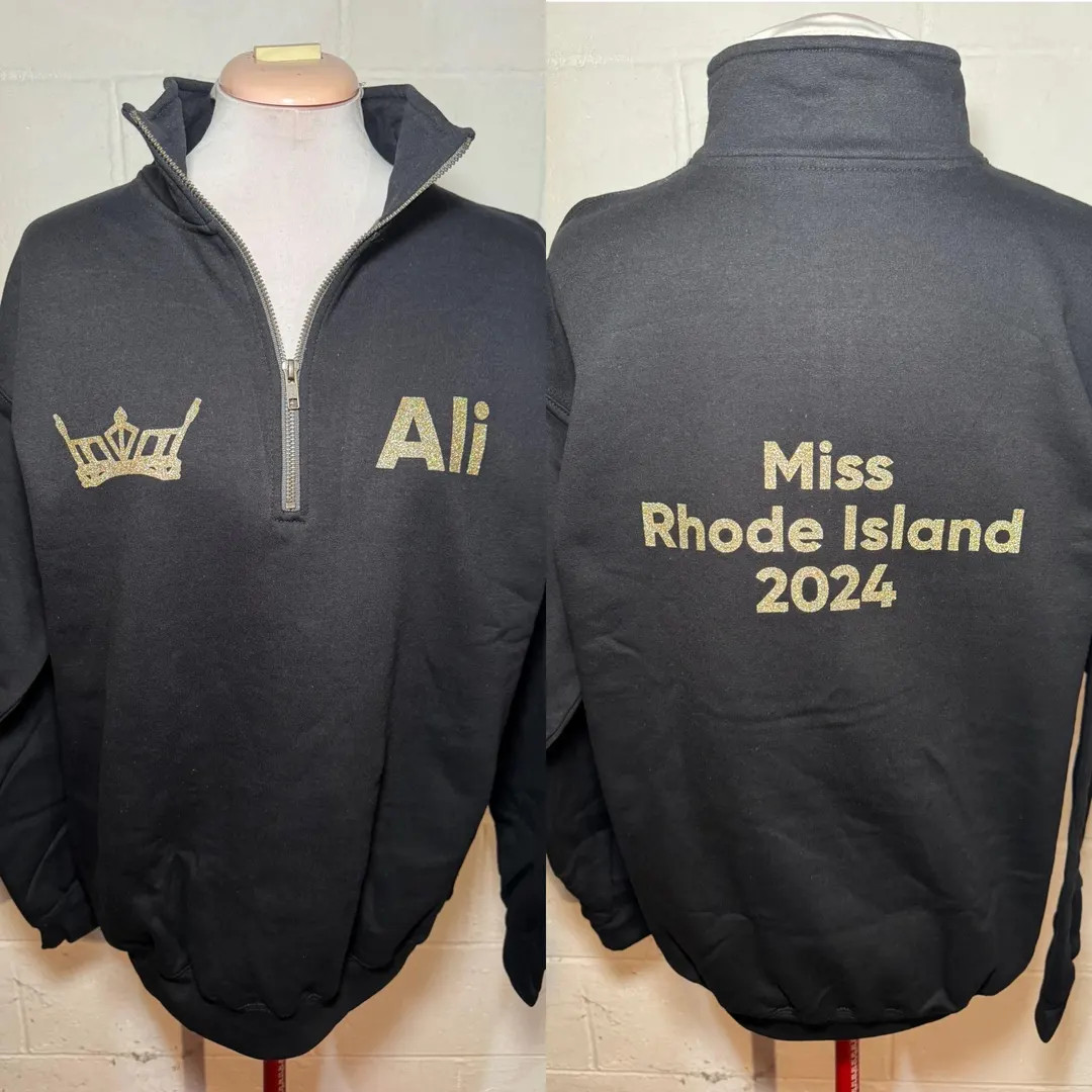Miss America Title Quarter Zip Sweatshirt | Etsy (US)