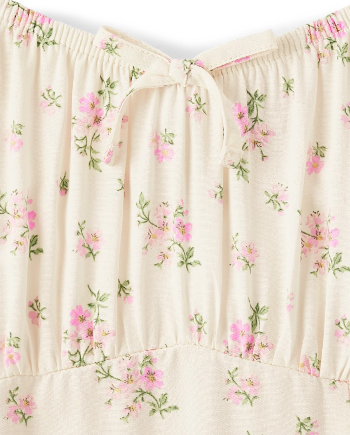 Girls Mommy And Me Floral Ruffle Dress - white | The Children's Place