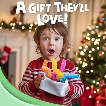 BUNMO Stocking Stuffers for Kids - Pop Tubes - Sensory Toys - Stocking Stuffers - Toddler Toys - ... | Amazon (US)