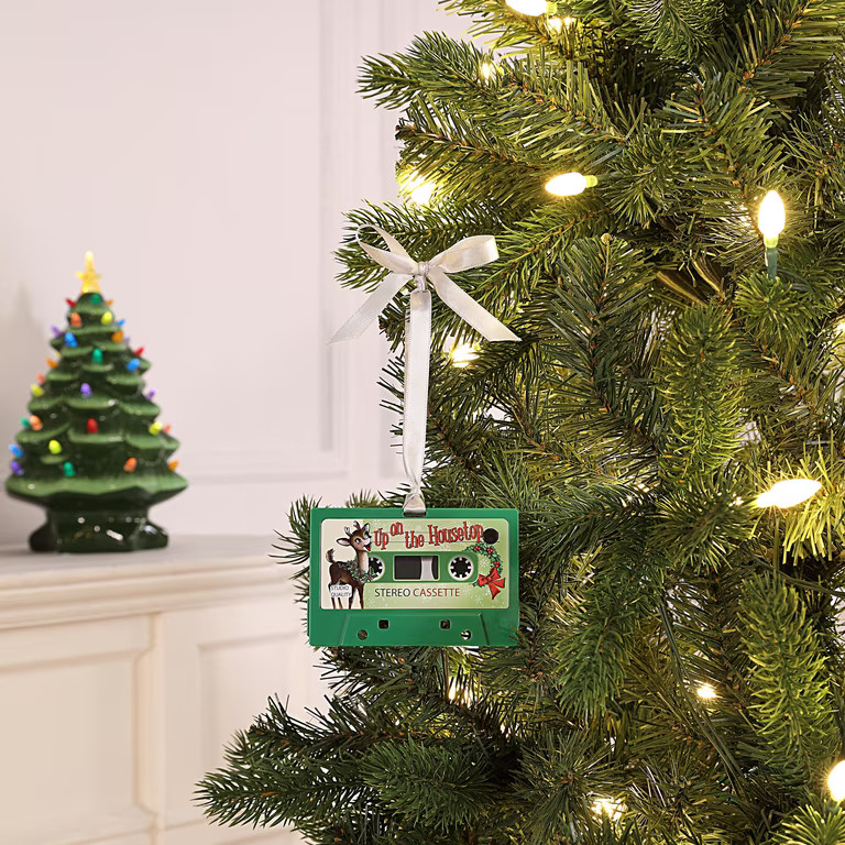 Mr. Christmas Retro Cassette Ornament, Green | Walmart (US)