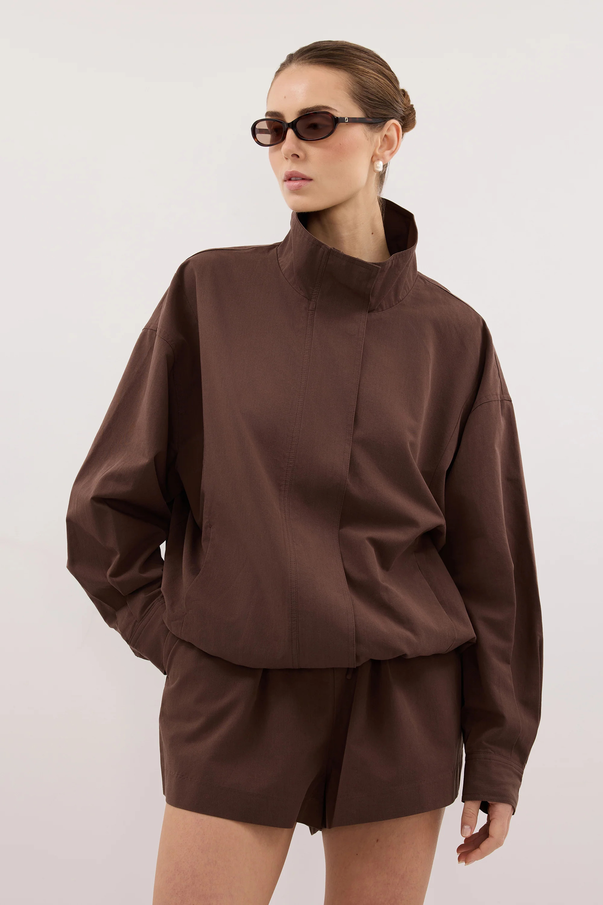 RORY MILK CHOC LIGHT TRACK JACKET | DISSH