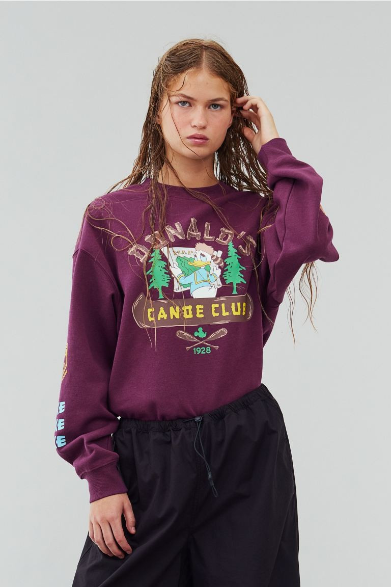Printed Sweatshirt | H&M (US + CA)
