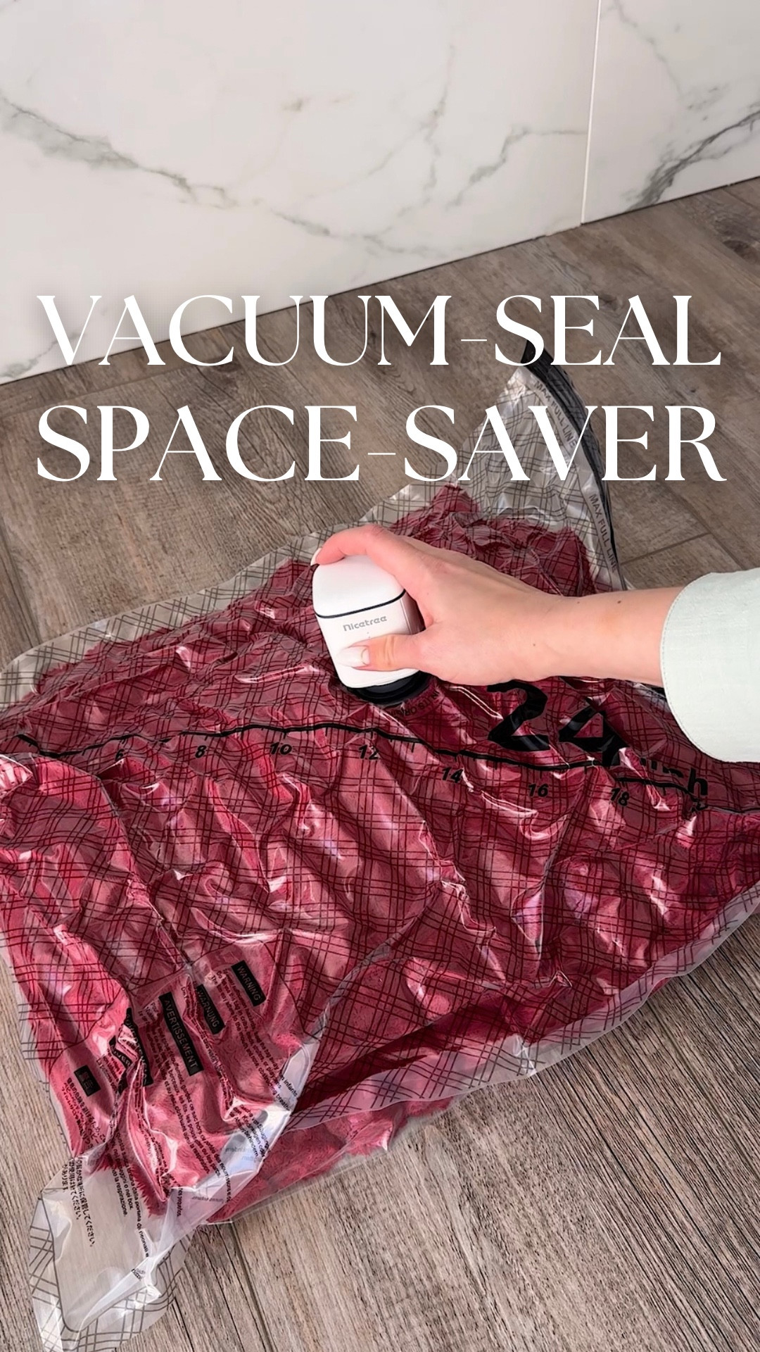 Loving this handy little tool that vacuum seals all my holiday pillows and throws 🤍 it instantly doubled my storage space and keeps everything protected and dust-free!

vacuum seal, space saver bags, vacuum seal, home storage, closet organization, organization find, home essential, amazon find

#LTKFindsUnder50 #LTKSaleAlert #LTKHome