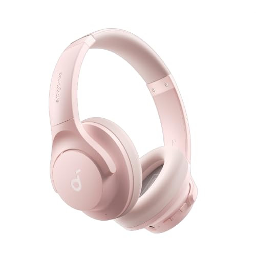 Soundcore by Anker Q20i Hybrid Active Noise Cancelling Headphones, Pink | Amazon (US)